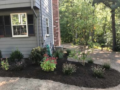 Reliable landscaper near Derry NH for mulching and plantings.