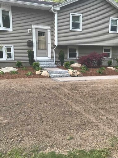 Reliable landscaper near Derry NH for granite steps.