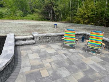 Reliable landscaper near Fremont NH for residential patio and wall install.