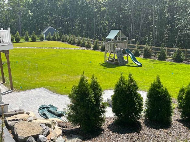 Reliable landscaper near Windham NH for residential lawn renovation.