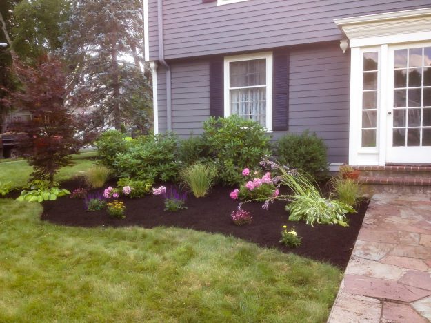 Mulching and Planting for Residential Landscaping Client