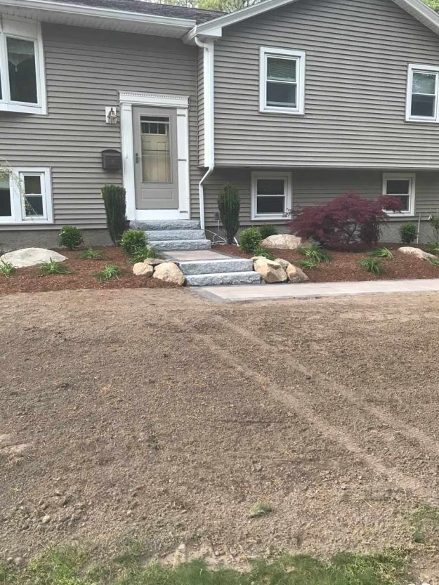 Reliable landscaper near Derry NH for granite steps.
