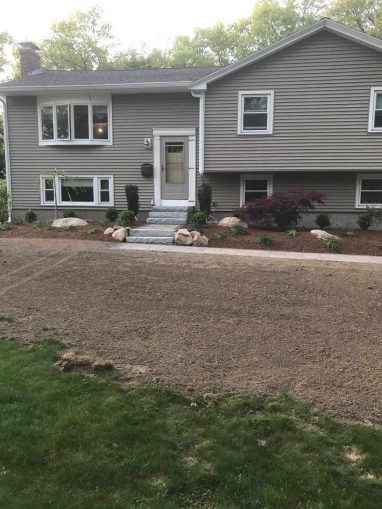 Reliable landscaper near Derry NH for granite steps walkway.
