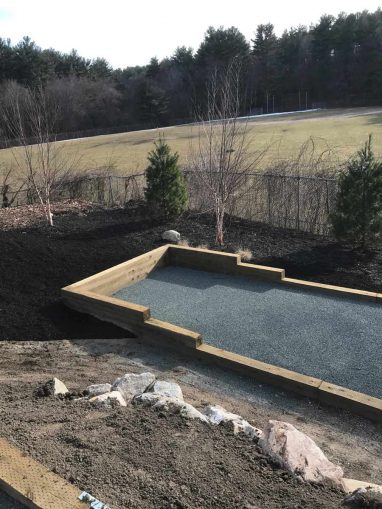 Reliable landscaper near Derry NH for bocce ball court.