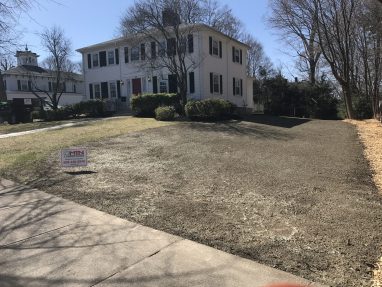 Lawn Renovation with Hydroseeding for a Commercial Client