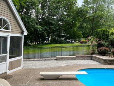 Reliable landscaper near Windham NH for residential patio and wall install.