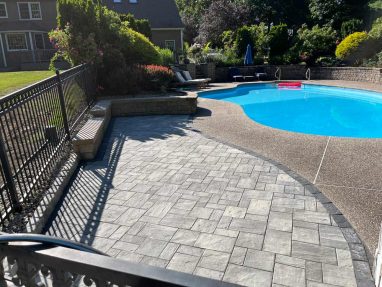 Reliable landscaper near Windham NH for residential patio and wall install.